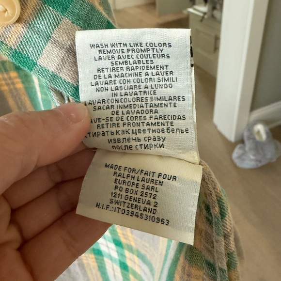 Denim & Supply Ralph Lauren Plaid Sleeveless Top - Green and Yellow - Picture 5 of 5